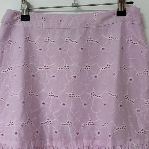 NWT Lilac Embroidered Mini Skirt - Picture 2 of 7